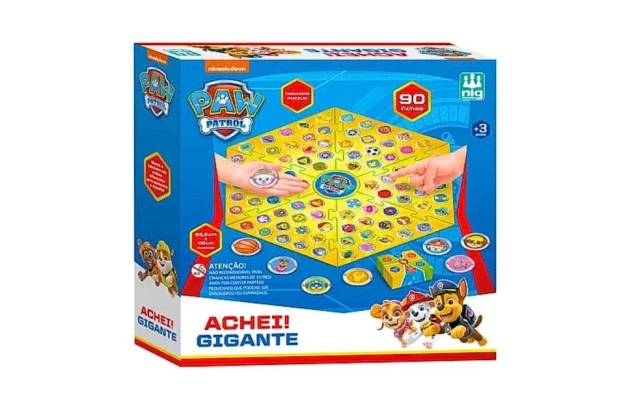 JOGO EDUCATIVO ACHEI GIGANTE PATRULHA CANINA IDADE + 3 ANOS | NIG BRINQUEDOS