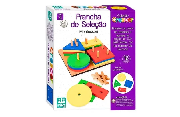 BRINQUEDO EDUCATIVO COLECAO CRESCER PRANCHA DE SELECAO + 3 ANOS | NIG BRINQUEDOS