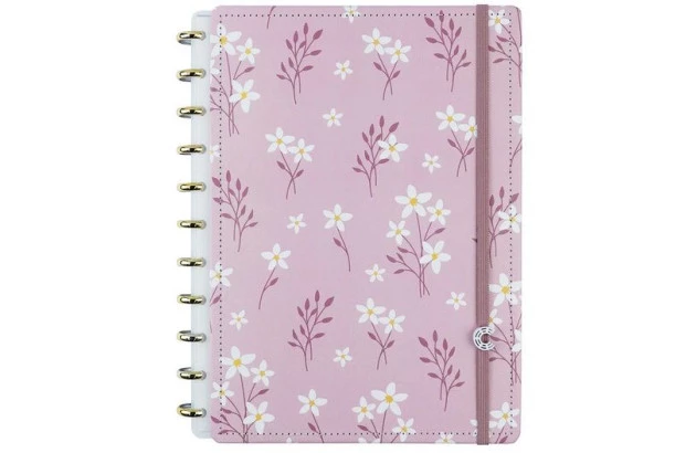 CADERNO INTELIGENTE GRANDE PINK BLOSSOM BY SOF MARTINS CIGD4357