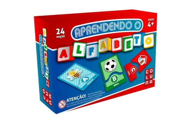 BRINQUEDO EDUCATIVO APRENDENDO O ALFABETO + 5 ANOS 0903 COLUNA