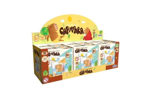 MINI QUEBRA CABEÇA CAPIVARA 10 PEÇAS + 3 ANOS BRASILFLEX