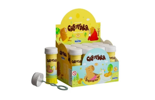 BRINQUEDO BOLHA DE SABÃO 60ML CAPIVARA BRASILFLEX